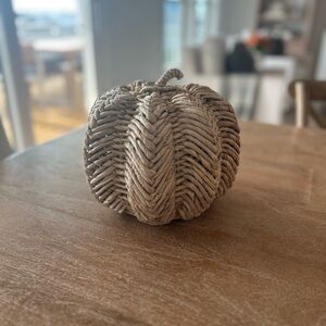 Woven Rattan Pumpkin Decor